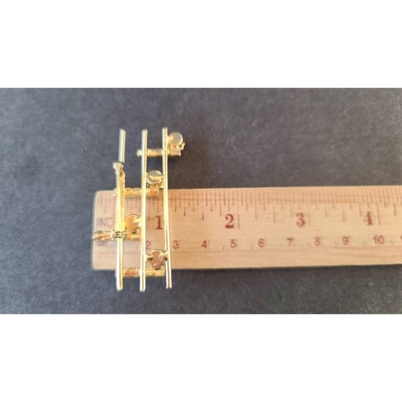 Rhinestone Musical Notes Brooch - Picture 9 of 10